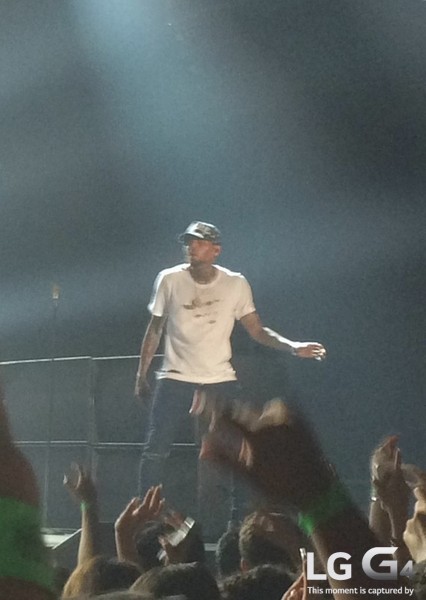 Chris Brown Concert Taken by the LGG4